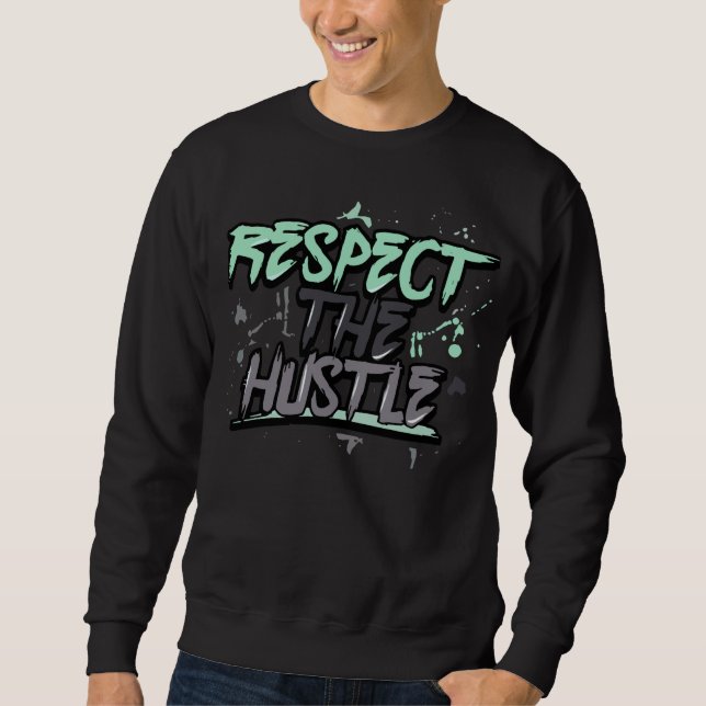 Jordan 4 Retro Green Glow Sneaker.Matching Sweatshirt (Front)