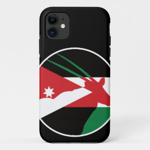 Jordan Arabian oryx Jordanian National Animal Flag iPhone 11 Case