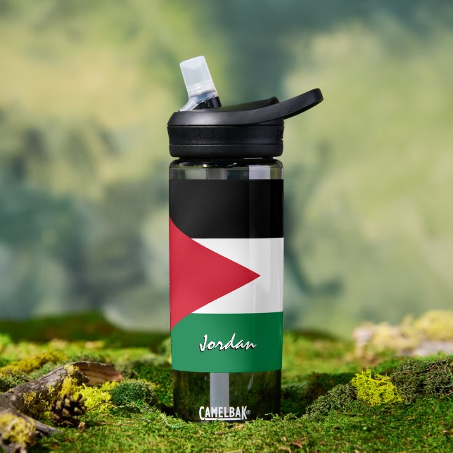 Jordan bottle, patriotic Jordanian Flag Water Bottle (Outdoor)