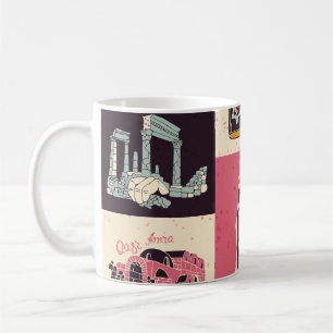 Jordan Culture Retro Illustrated Symbols Coffee Mug