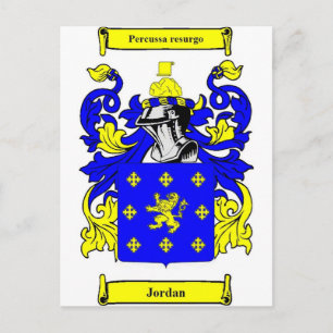 Jordan (English) Coat of Arms Postcard