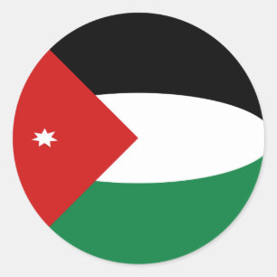 Jordan Fisheye Flag Sticker