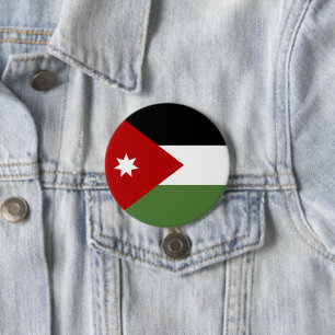 Jordan flag 7.5 cm round badge