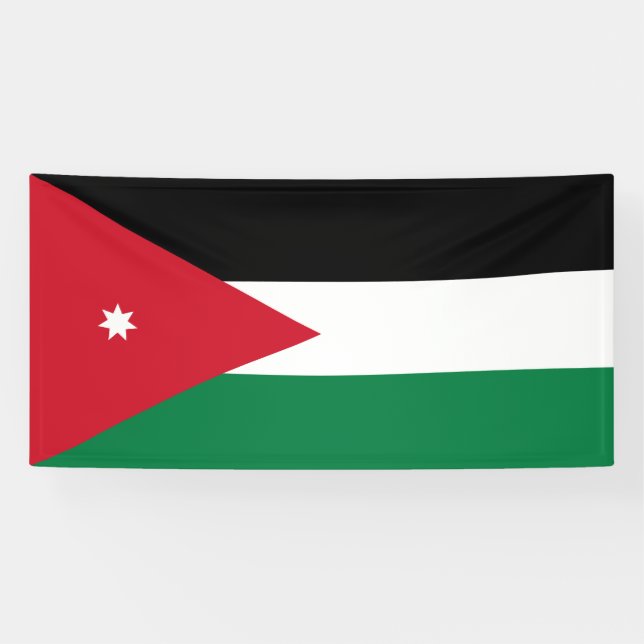Jordan Flag Banner (Horizontal)