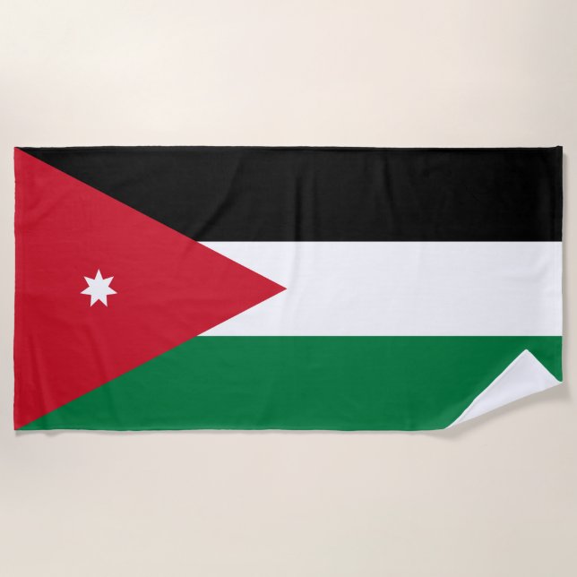 Jordan Flag Beach Towel (Front)