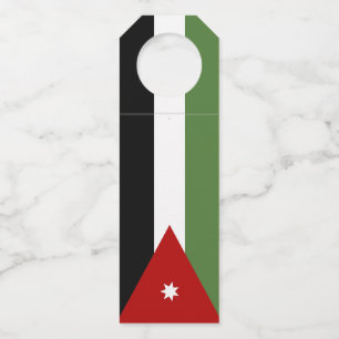 Jordan flag bottle tag