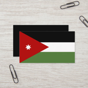 Jordan flag business card