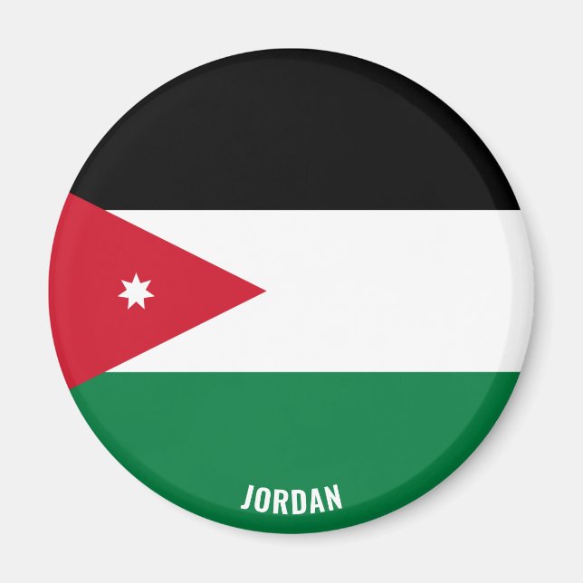 Jordan Flag Charming Patriotic Magnet (Front)