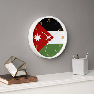 Jordan flag clock