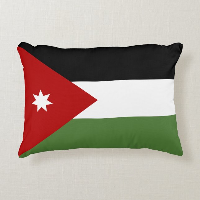 Jordan flag decorative cushion (Front)