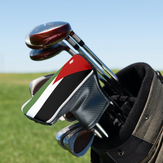 Jordan flag golf head cover (In Situ)