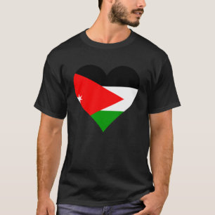 Jordan Flag Heart Jordan Gifts Love Jordan Pullove T-Shirt