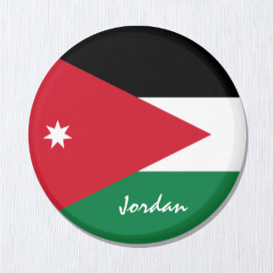 Jordan flag & Jordan holiday, travel/sports fans Magnet