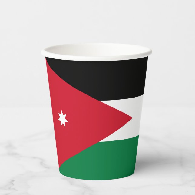 Jordan Flag Paper Cups (Front)