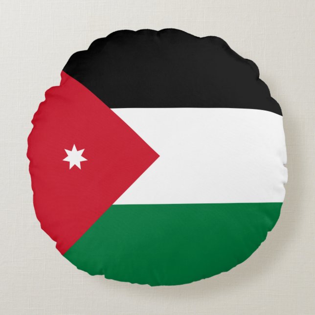 Jordan Flag Round Cushion (Front)