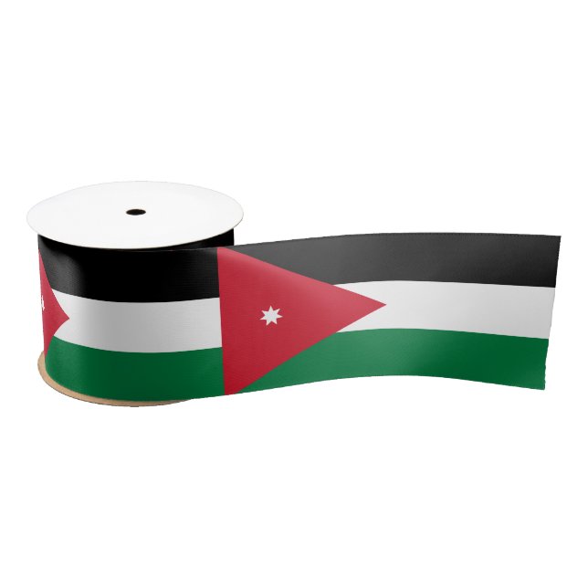 Jordan Flag Satin Ribbon (Spool)