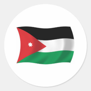 Jordan Flag Sticker