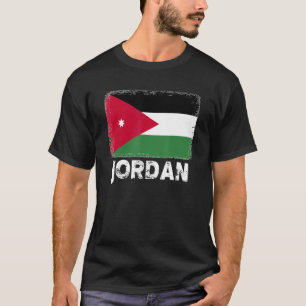 Jordan Flag   Support Jordanian People Women Men   T-Shirt