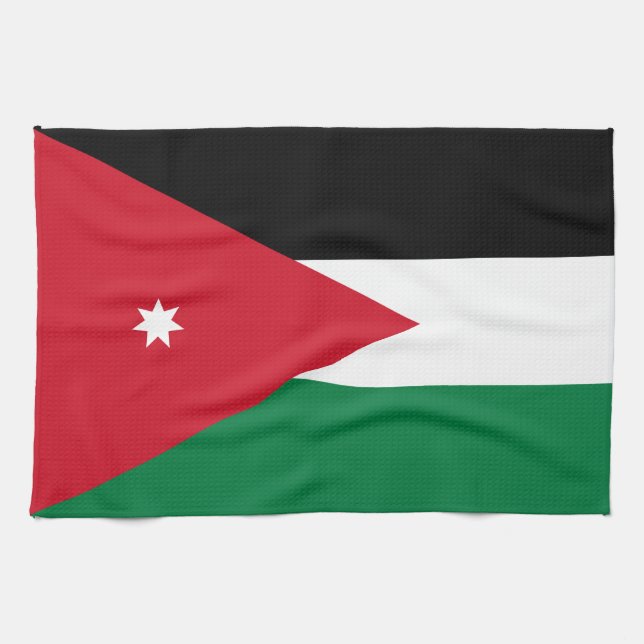 Jordan Flag Tea Towel (Horizontal)