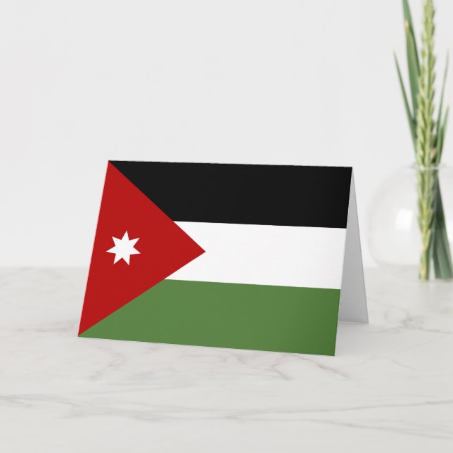 Jordan flag thank you card (Front)
