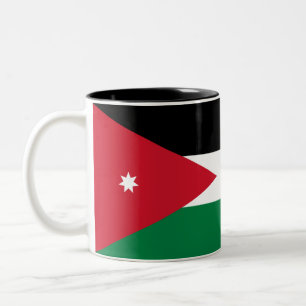 Jordan Flag Two-Tone Coffee Mug