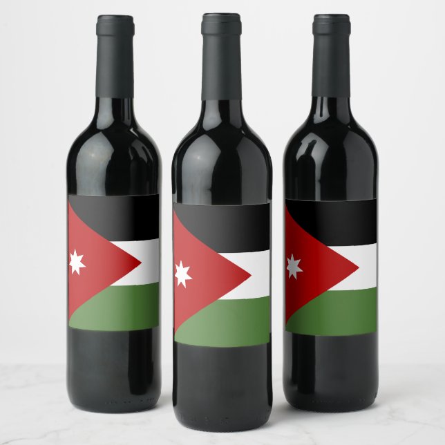 Jordan flag wine label (Bottles)