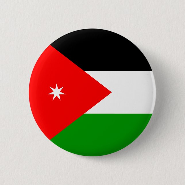 Jordan High quality Flag 6 Cm Round Badge (Front)