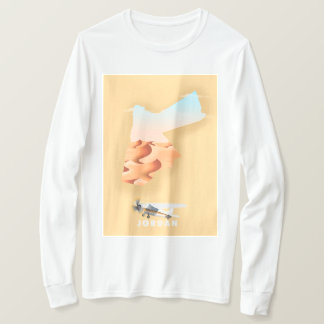 Jordan illustrated map travel poster T-Shirt