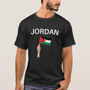 Jordan, Jordanian Country Flag Print T-Shirt