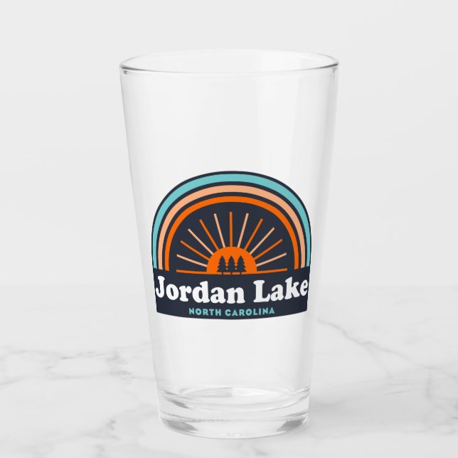 Jordan Lake North Carolina Rainbow Glass (Front)