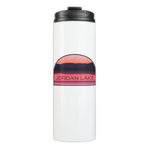 Jordan Lake North Carolina Red Sunrise Thermal Tumbler