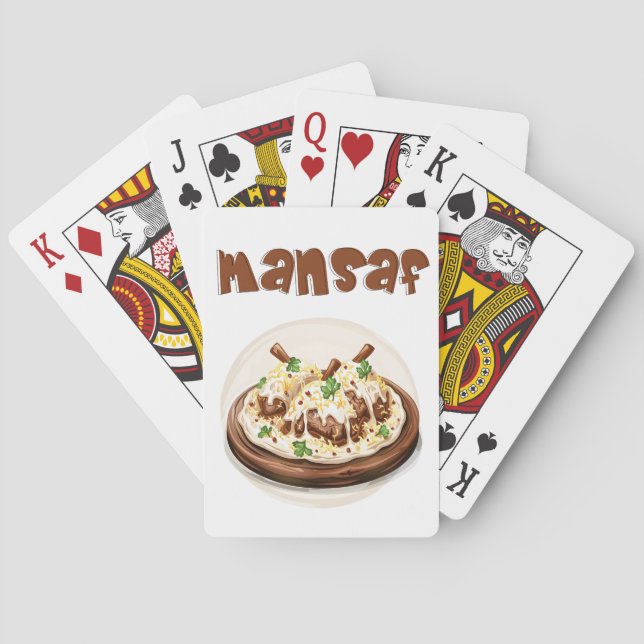 Jordan Mansaf Jameed منسف جميد كركي Playing Cards (Back)