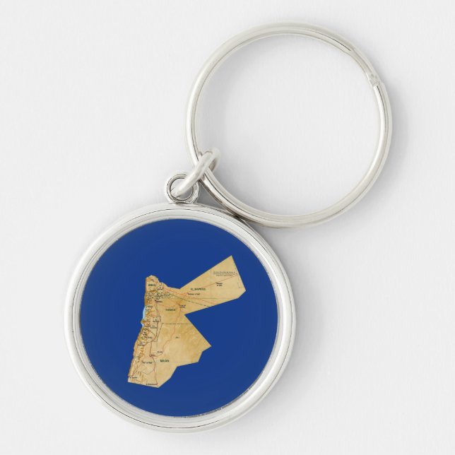 Jordan Map Keychain (Front)