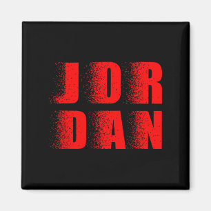 Jordan Name Retro Jordan Boys Girls Jordan Distres Magnet