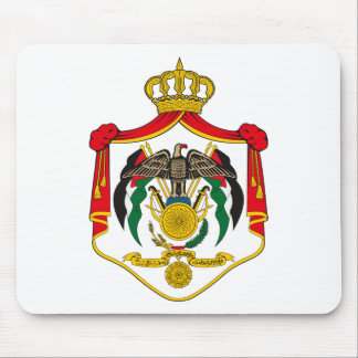 Jordan Official Coat Of Arms Heraldry Symbol Mouse Mat