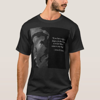 Jordan Peterson Fight the Dragon --- black shirt P