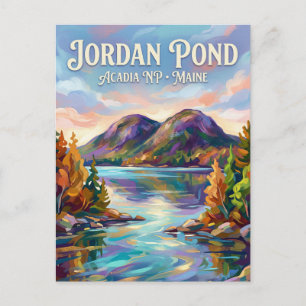 Jordan Pond, Acadia NP USA Postcard