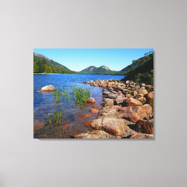 Jordan Pond II at Acadia National Park Canvas Print (Front)