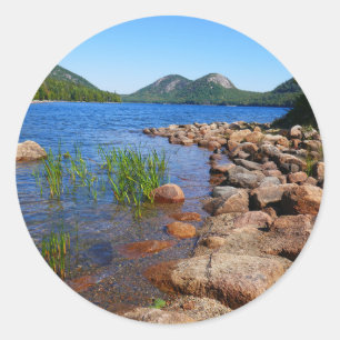 Jordan Pond II at Acadia National Park Classic Round Sticker