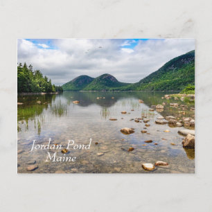 Jordan Pond in Acadia National Park in Maine Postcard