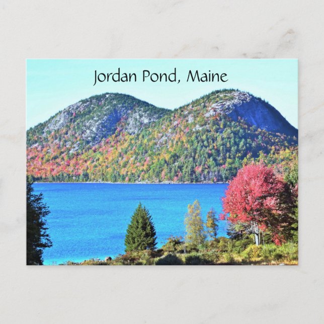 Jordan Pond Maine Postcard (Front)