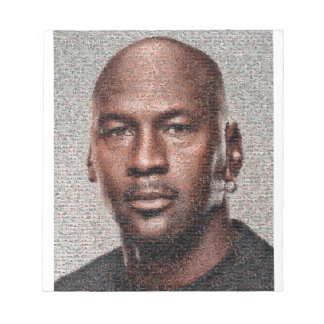 Jordan portrait from 10,000 air sneakers. notepad