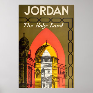 Jordan Print Arab Travel Poster Arabic Art