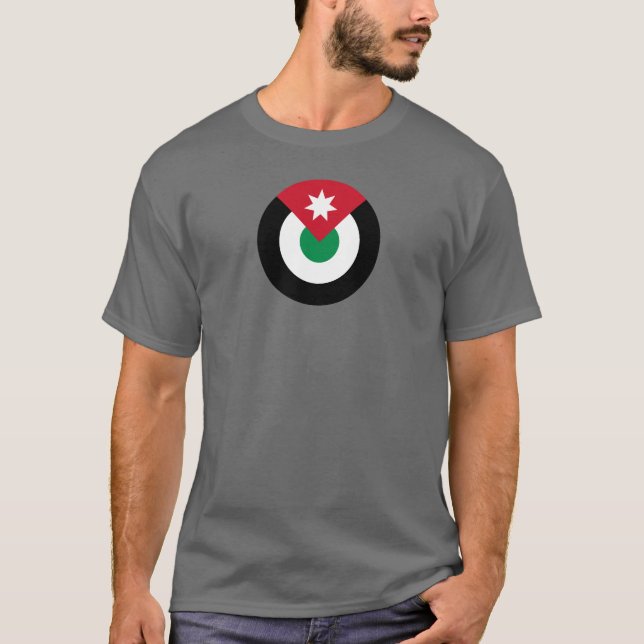 Jordan roundel country flag symbol army military a T-Shirt (Front)