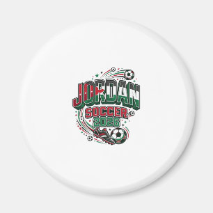 Jordan Soccer 2026 Soccer Bold Country Typography  Magnet