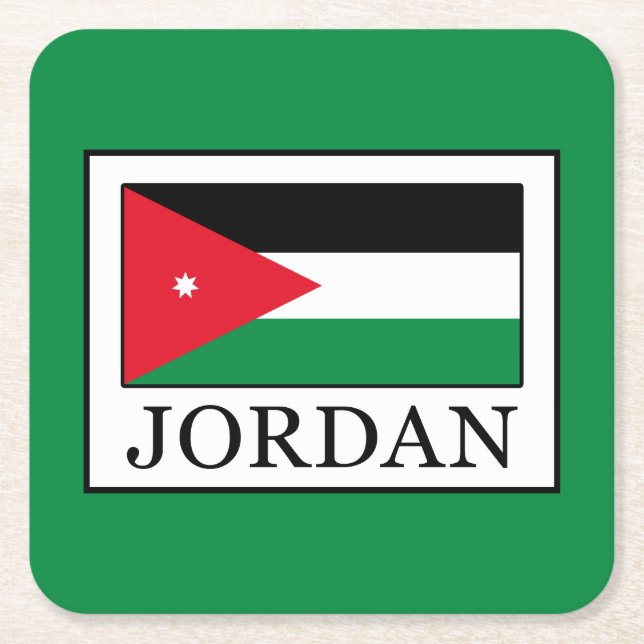 Jordan Square Paper Coaster (Front)