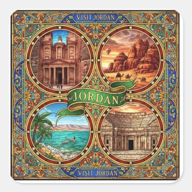 JORDAN SQUARE STICKER (Front)