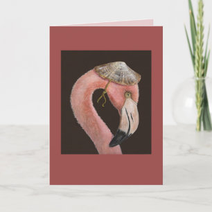 Jordan the flamingo card