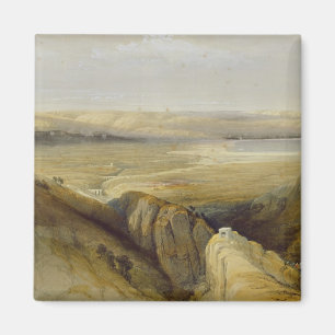 Jordan Valley, from Volume II of 'The Holy Land' Magnet
