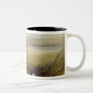 Jordan Valley, from Volume II of 'The Holy Land' Two-Tone Coffee Mug